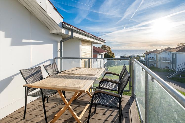 Apartament Gudhjem Søpark z widokiem na morze