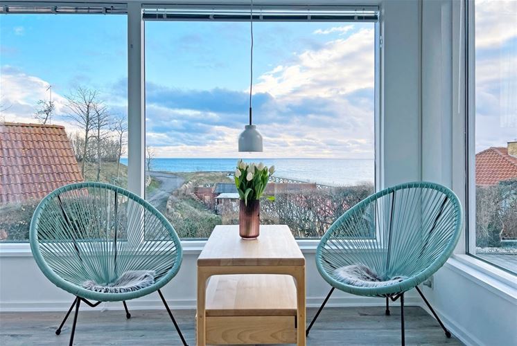 Dom wakacyjny Arnager z widokiem na morze